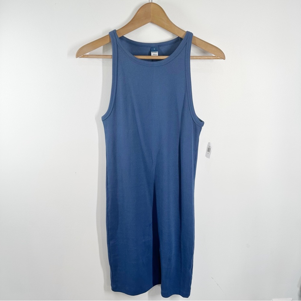NWT Old Navy High Neck Sleeveless Ribbed Bodycon Tank Dress Medium